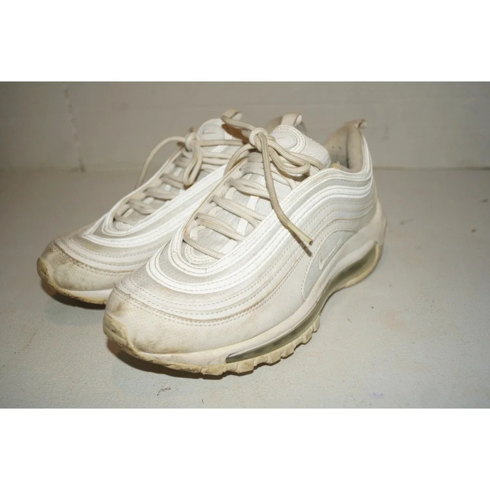 Nike Air Max 97 White Metallic Silver (GS) Size 6Y